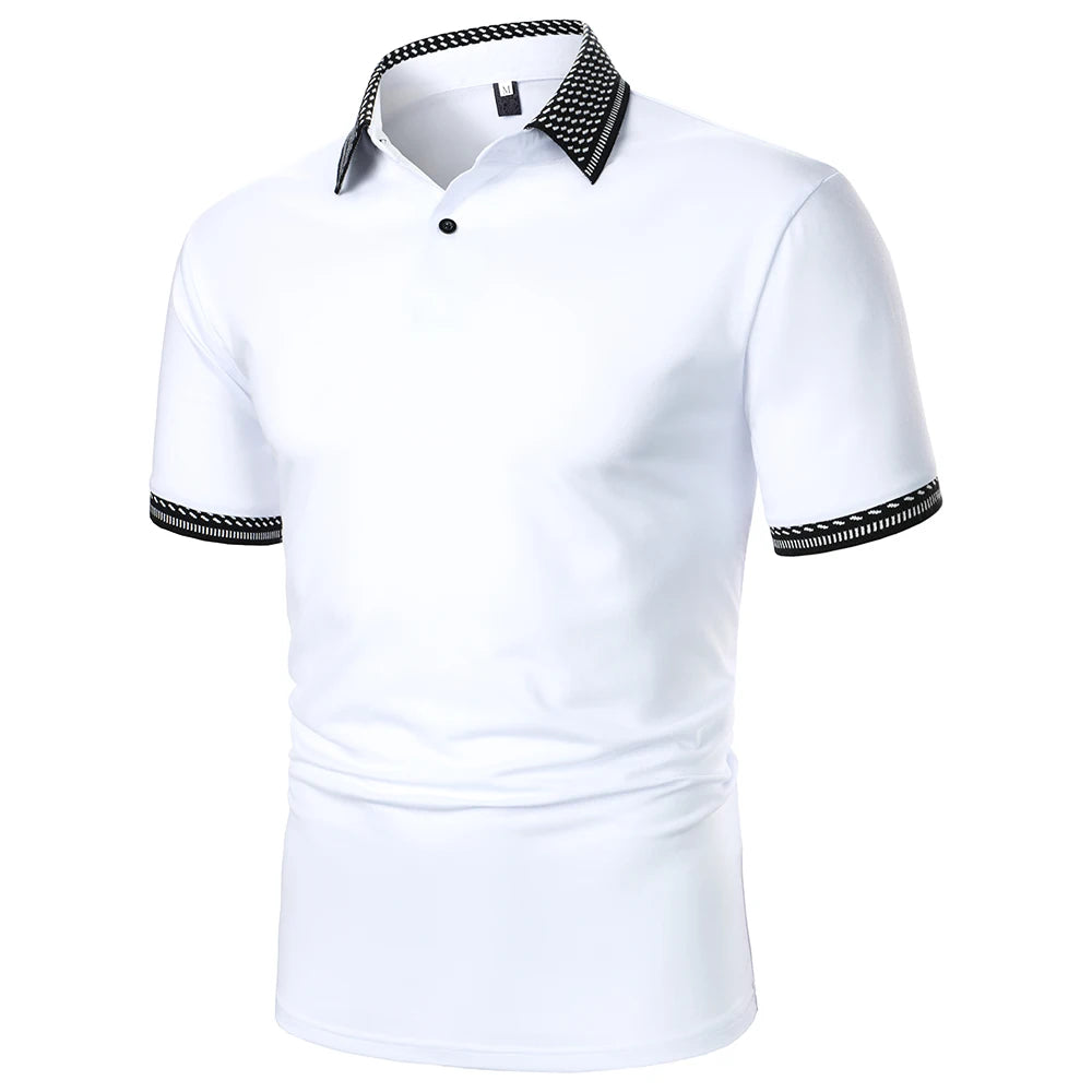 Men's Solid Color Polo Shirt