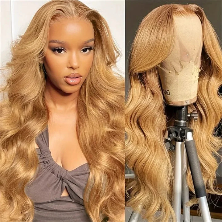 Honey Blonde Lace Front Wig 32 Inch Body Wave