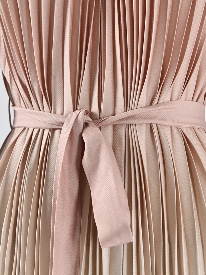 Elegant Gradient Pleated Dress for Women | Spring 2024 Collection