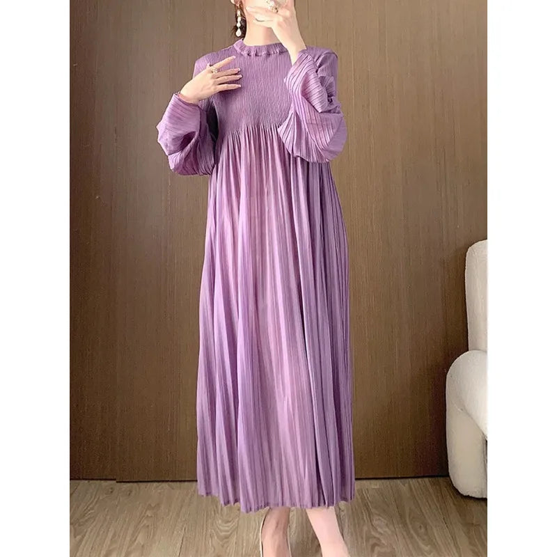 YUDX Miyake Pleated A Line Dress