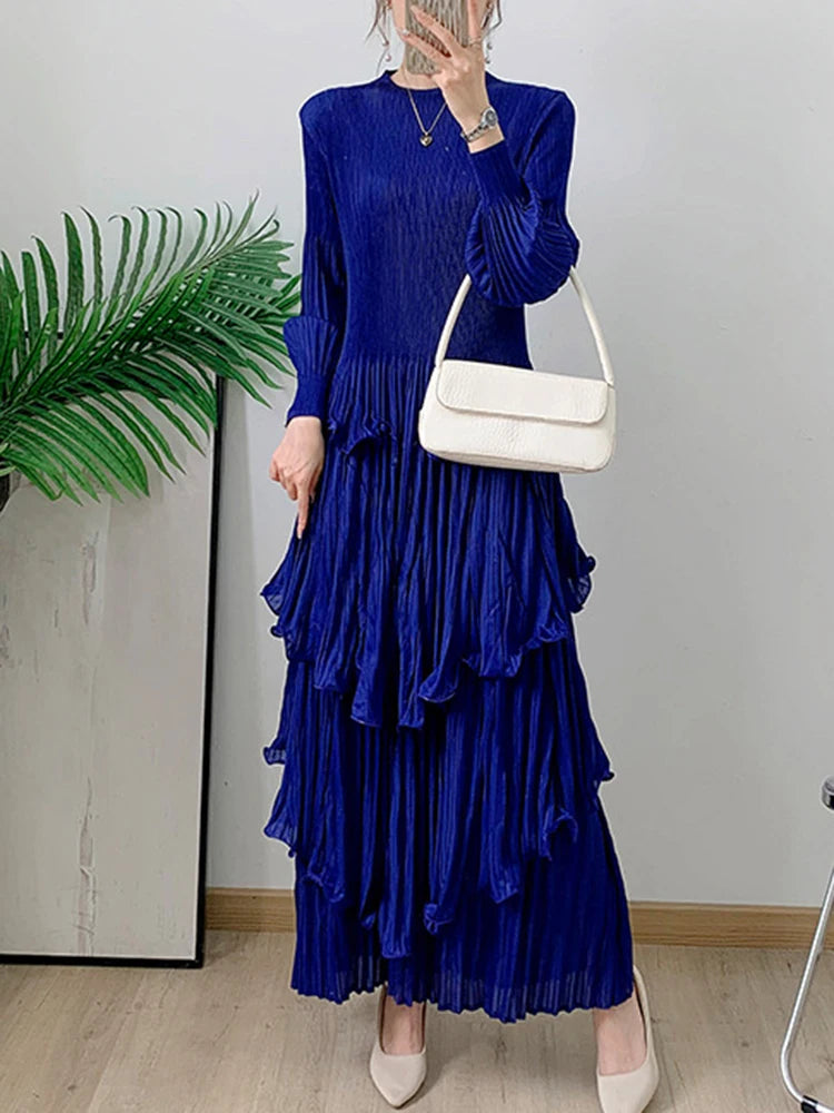 Chic Style Pleated Fungus Dress