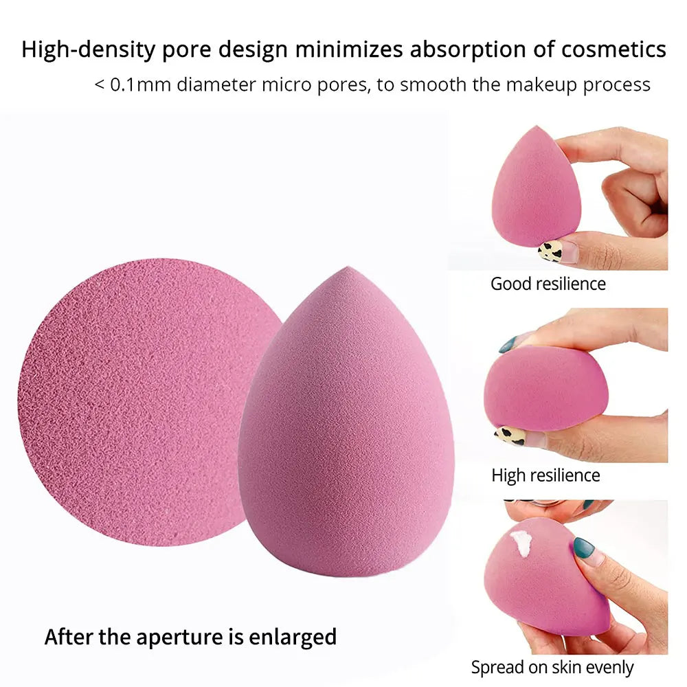 Get Flawless Makeup with 4/8pcs Soft Beauty Sponges - Perfect for Concealer, Foundation, and Blush!