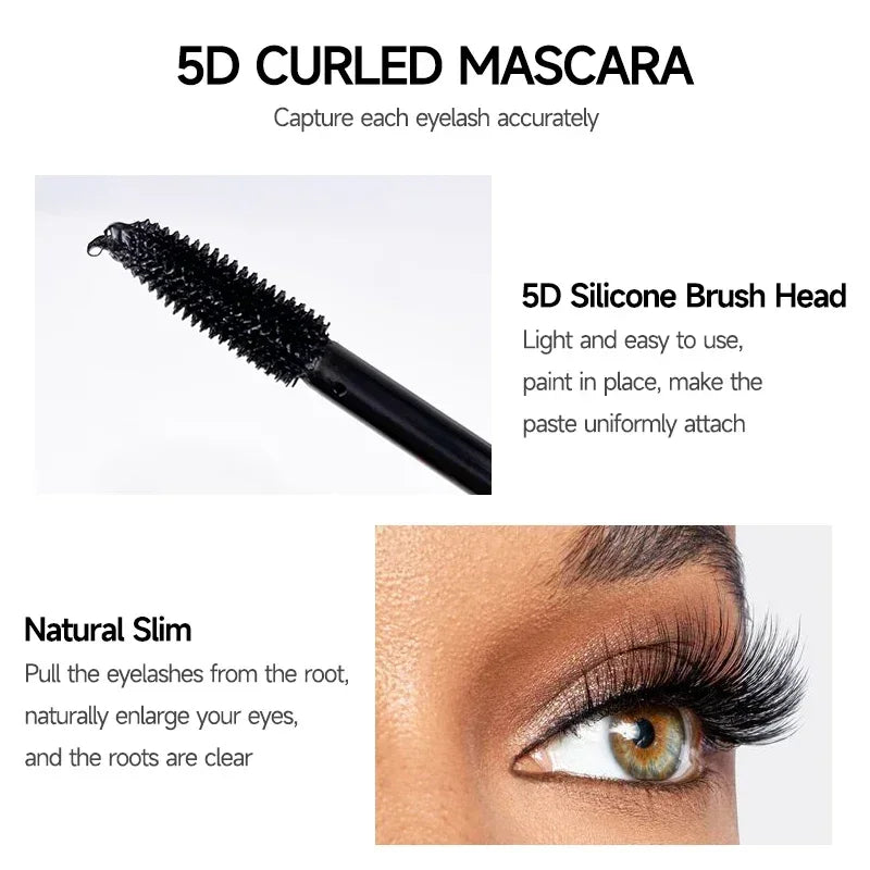 Get Luxurious Lashes with Waterproof 4D Silk Fiber Mascara - 1 Piece