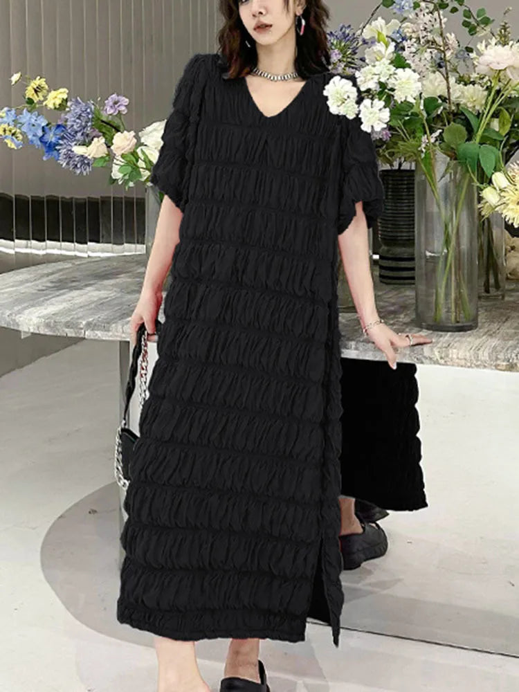 Stunning A-Line V-Neck Dress for Women - 2024 Collection