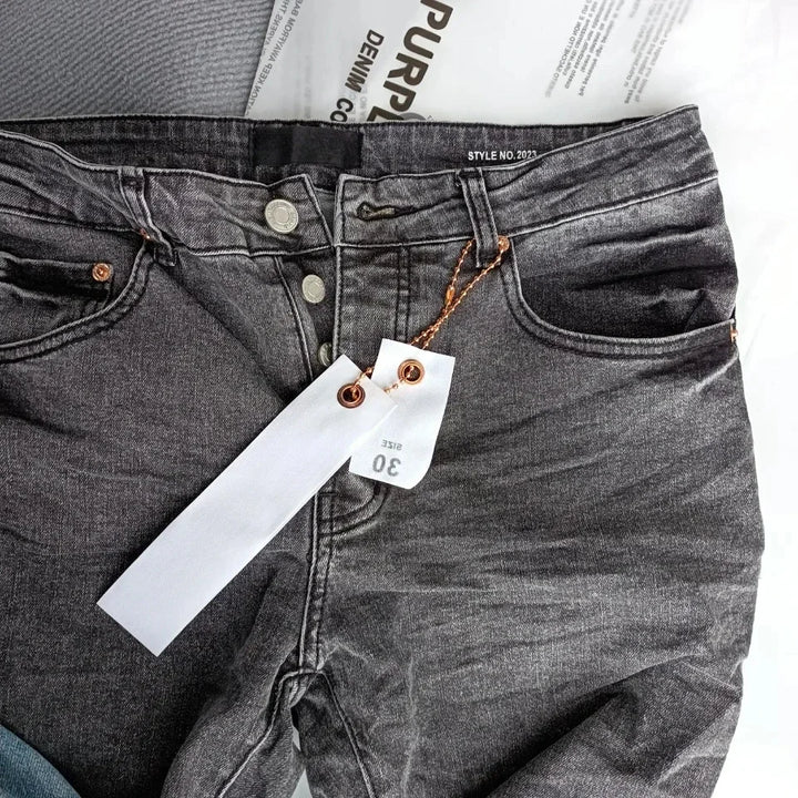 Purple ROCA Brand Hip-hop Skinny Denim Jeans