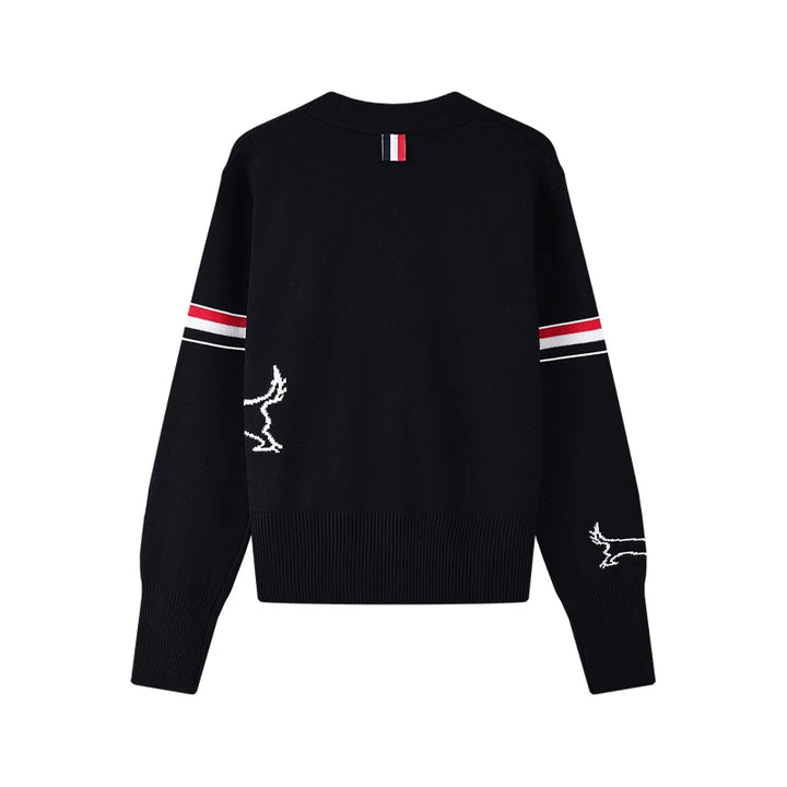 Korean Style Knit Cardigan - Y2K Fall Winter Coat