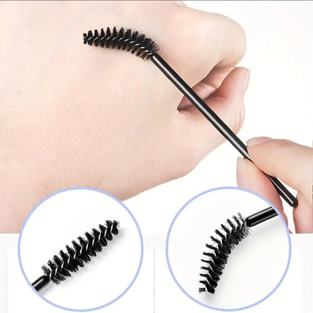 Get Flawless Makeup with 2-in-1 Disposable Brushes - 50pcs for Only $10!