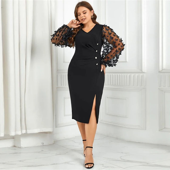 Elegant Plus Size Lace Evening Dress for Women | 2023 Collection