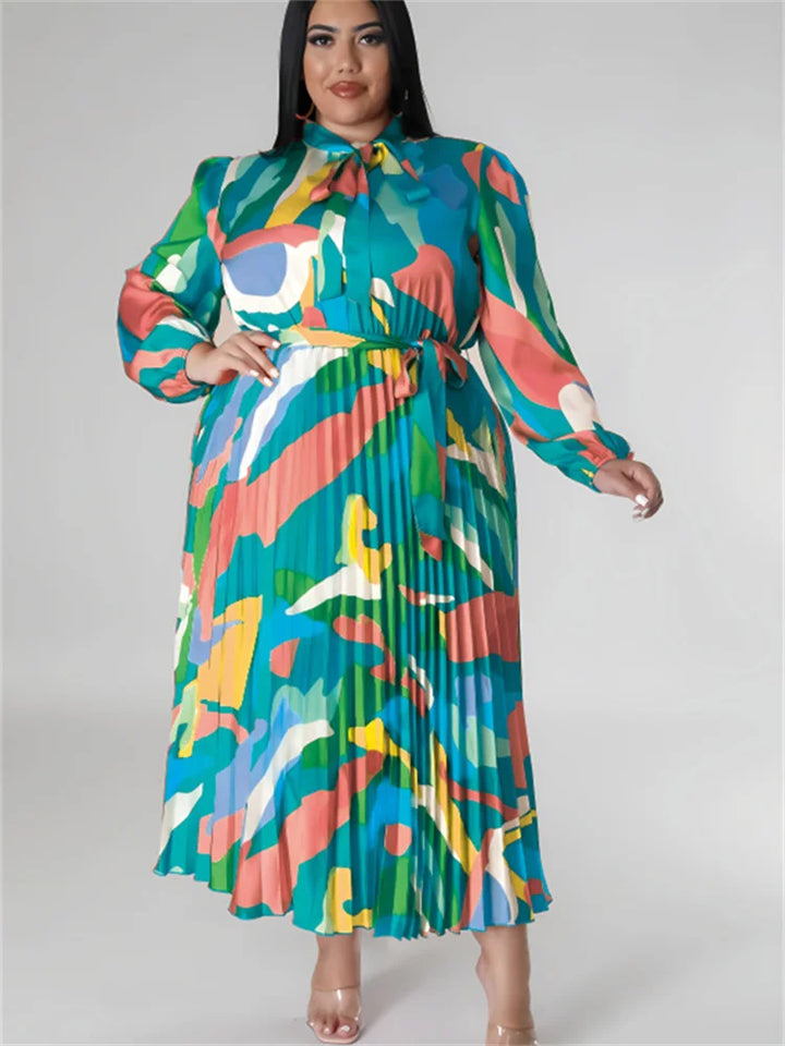 Wmstar Printed Tie Dye Maxi Dress