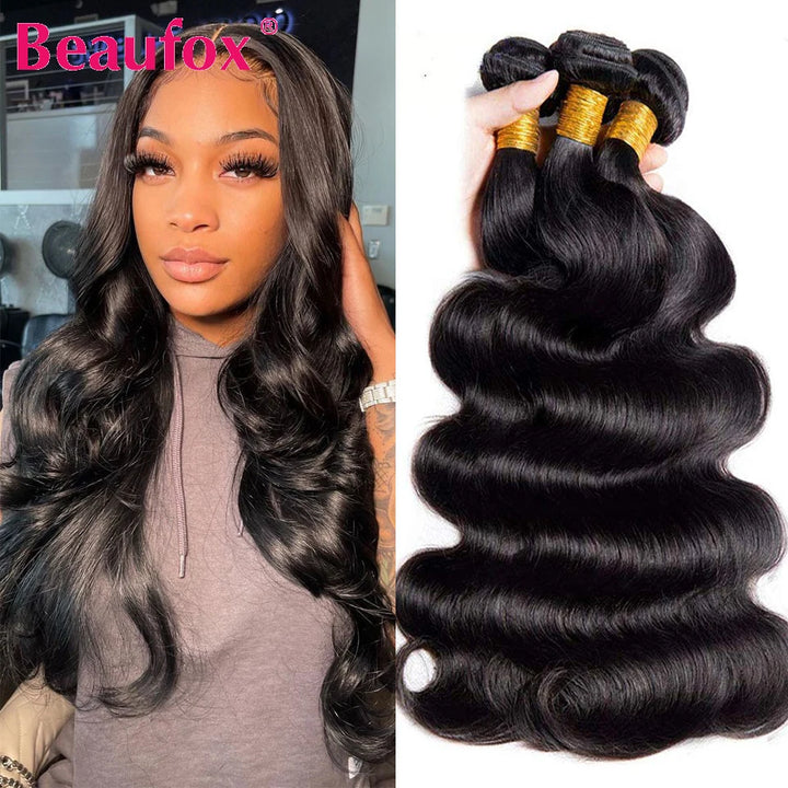 Beaufox Brazilian Hair Weave 3 Bundles - Body Wave 22 24 26