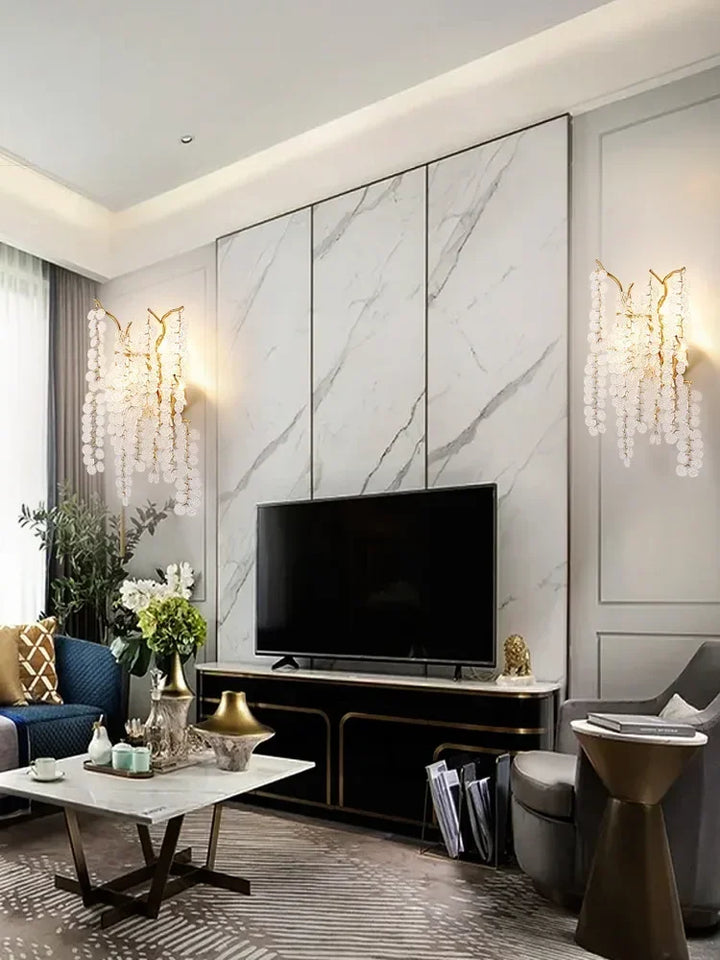 Luxury Crystal Wall Lamp Decoration Bedroom G9 Led Bulb Wall Sconces Interior Lighting Decoration For Wall Light Indoor