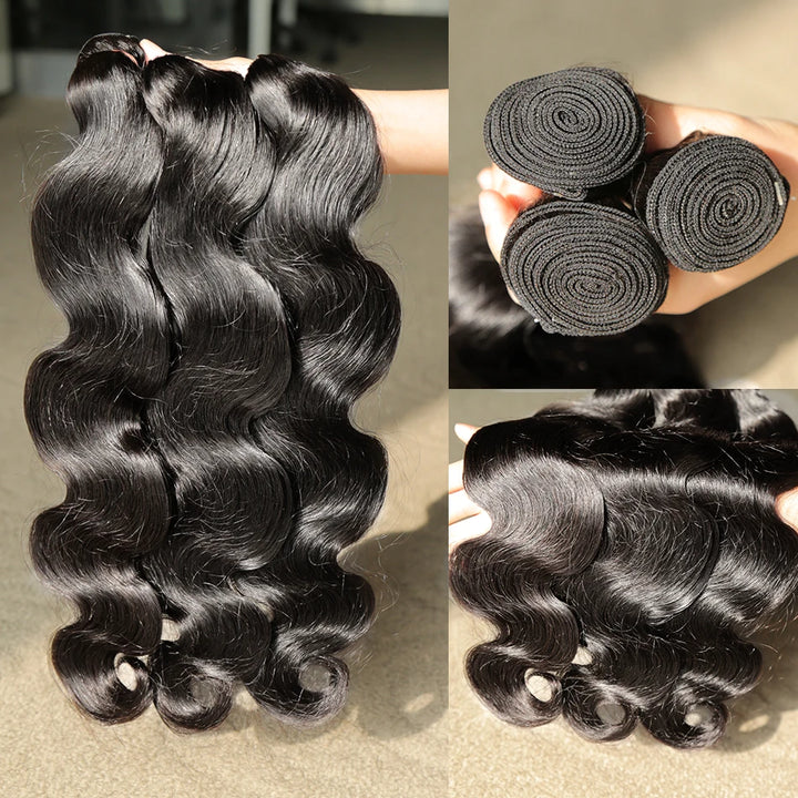 Brazilian Body Wave Hair Bundles - Long Wavy Extensions