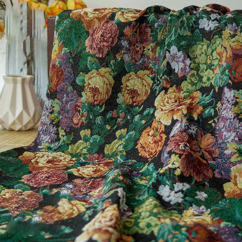 Retro Thick Jacquard Fabric - Autumn Winter Coat