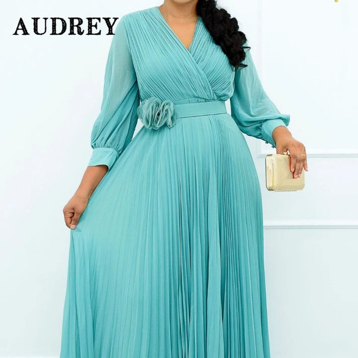 Elegant Plus Size Long Sleeve Dress