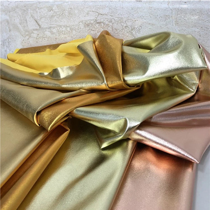 DIY Spandex Gold Fabric for Performer Dress