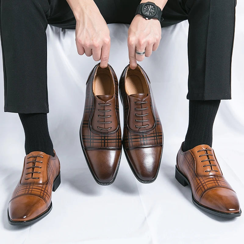 Luxury British Leather Derby Shoes