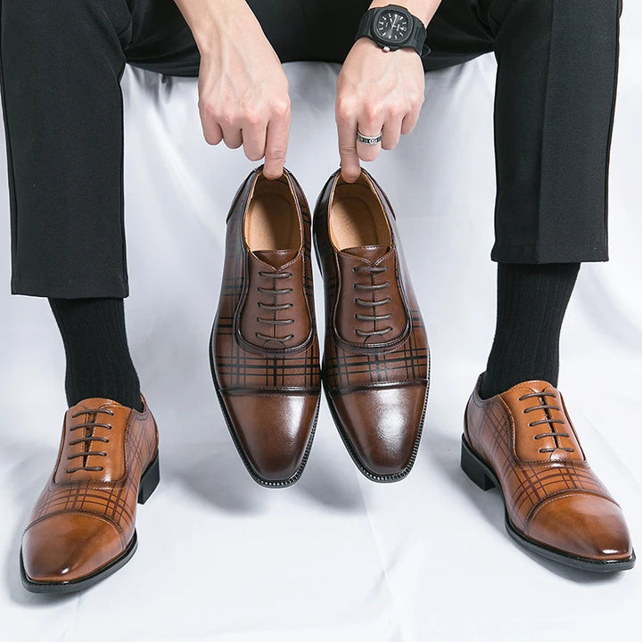 Luxury British Leather Derby Shoes