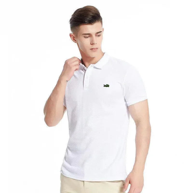 Men's Embroidered Polo Shirt - Summer Business Leisure, Breathable & Stylish