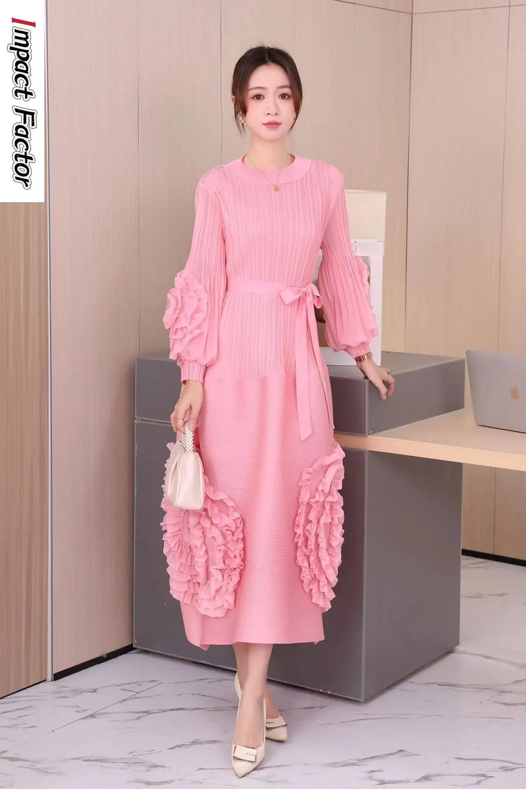 2024 Summer New Miyake Pleated Women Dress