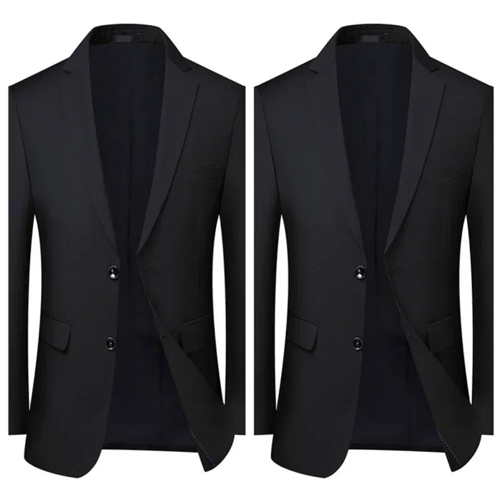 2023 Men's Business Formal Suit - High Quality Solid Color Suit Set for Groom and Best Man