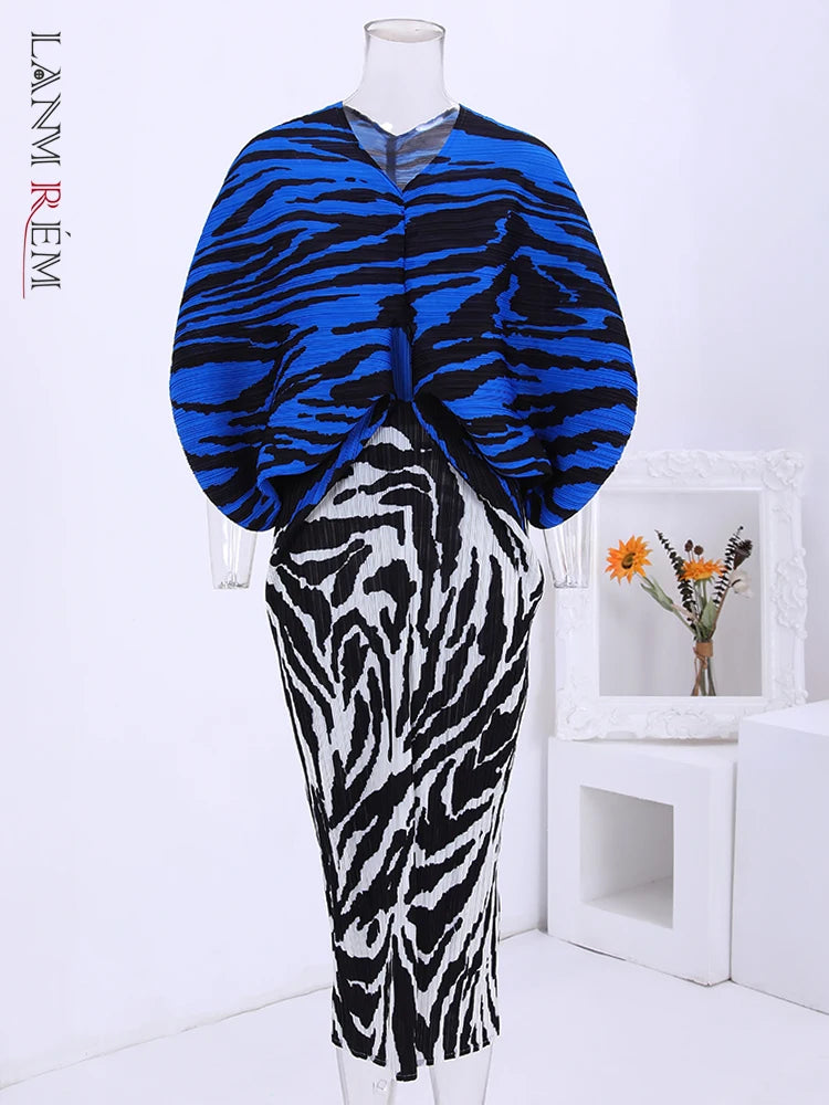 Maxi Dress with Striped Print and Color Contrast for Women - Spring 2024 Collection