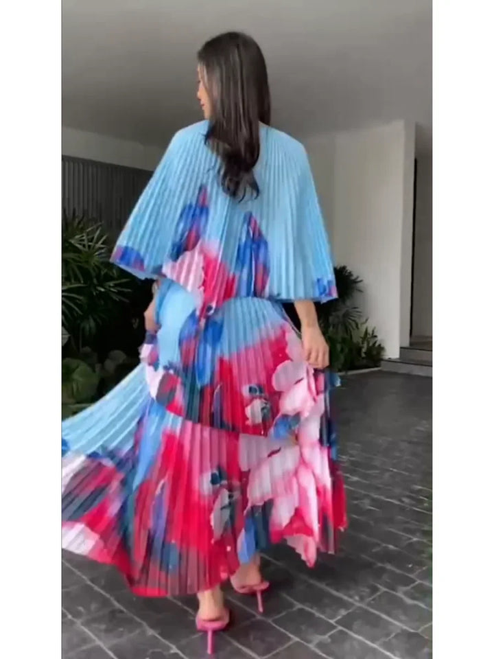 EGRM Large Size Pleated Two Piece Set