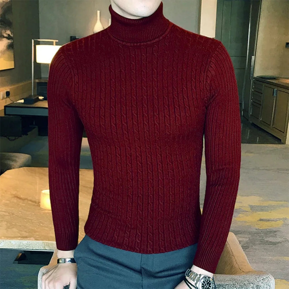 Men's Turtleneck Sweater - Autumn Winter Essential