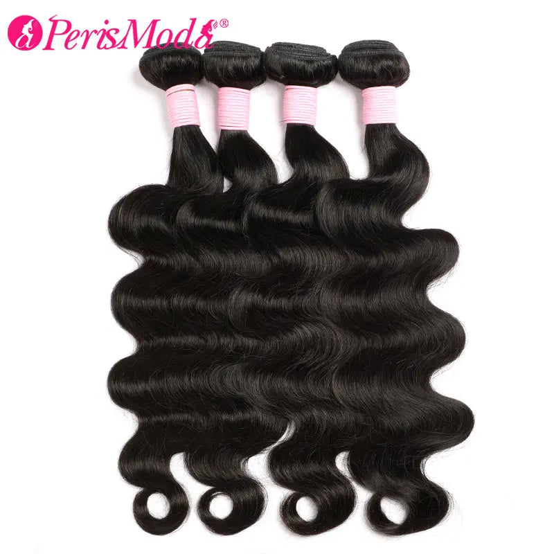 PerisModa Body Wave Human Hair Bundles - 30\" Virgin Hair