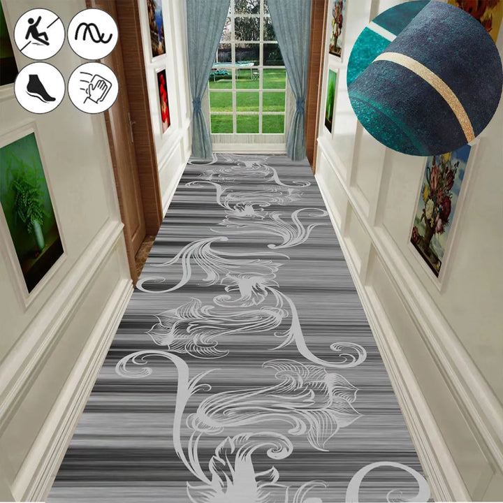 Nordic Geometric Long Corridor Carpet Light Luxury Home Hotel Runner Rugs Can Be Customized Villa Stair Mat Non-slip Hallway Rug
