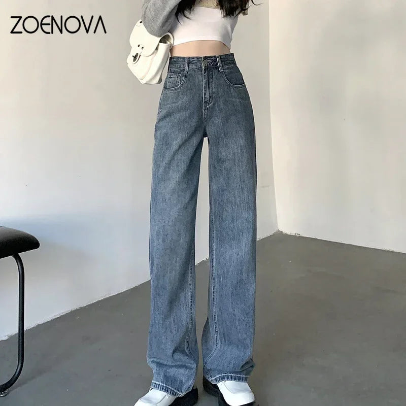 Upgrade Your Style with ZOENOVA High Waisted Jeans - Y2K Fashion for Women