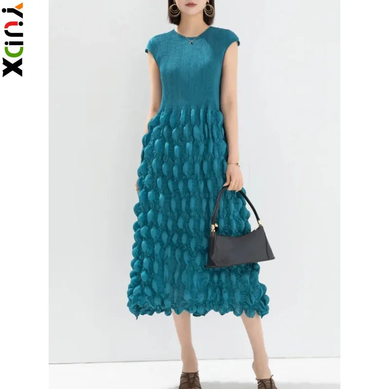 2024 Summer New YUDX Miyake Dress - Luxury Pleated Dresses for Women