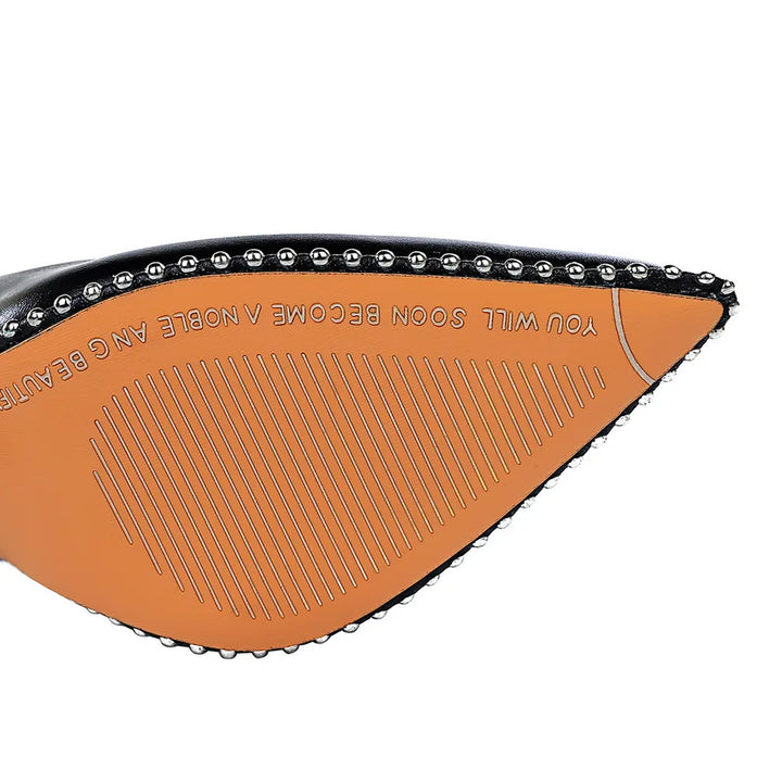 Studded Rivet Heels - 7.5cm & 10.5cm Options - Fetish Stiletto Pumps for Women - Catwalk & Event Shoes