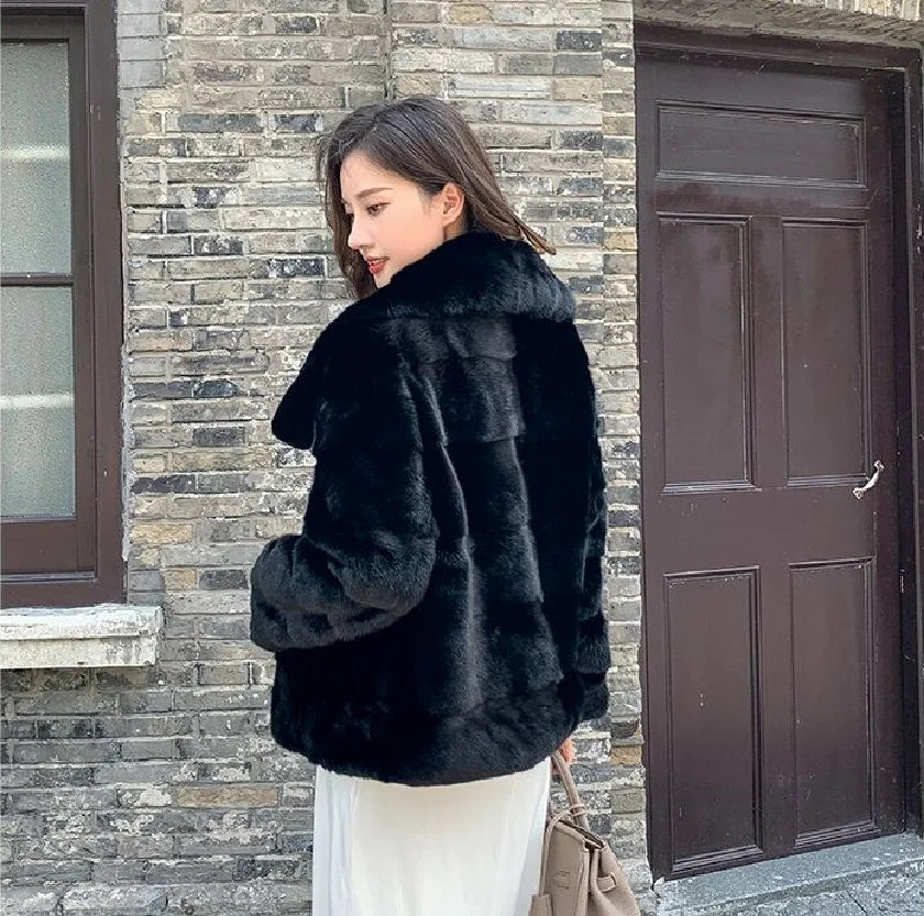 2023 Mink Fur Coat - 100% Real, Warm & Stylish