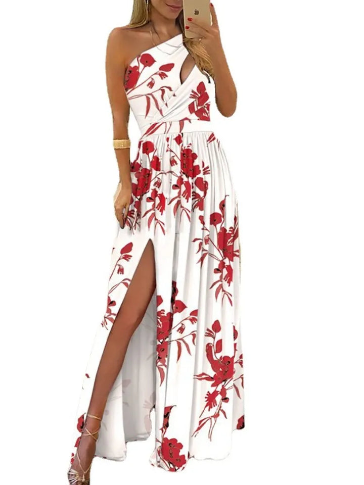 Sexy Sleeveless High Waist Dress - Women's Swing Dress