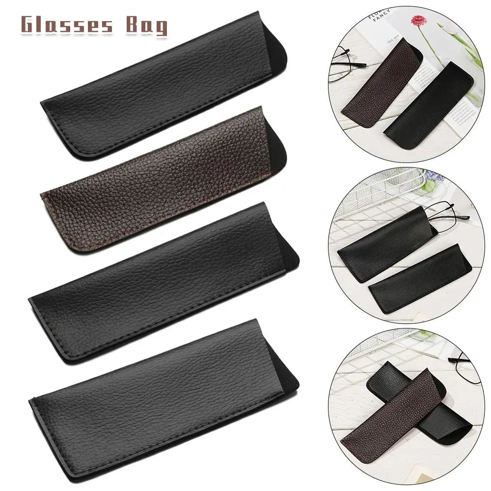 Eyewear Storage Bags Soft Leather Sunglasses Case Box Glasses Protective Case Sun Glasses Pouch Reading Glasses Bag Case