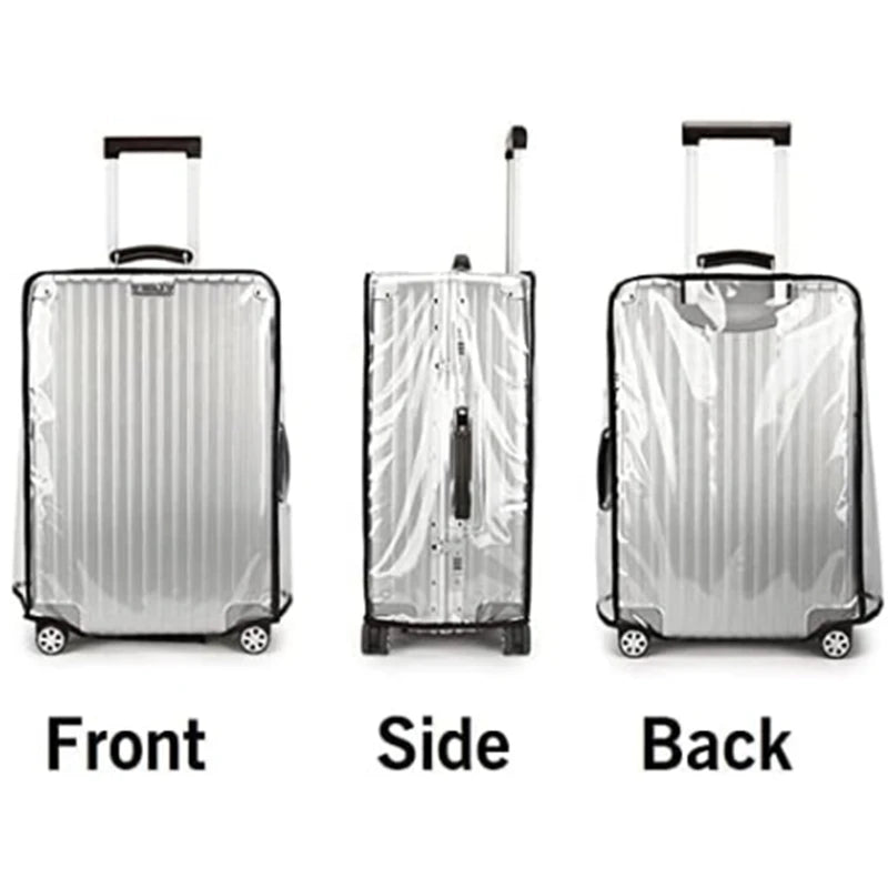 Transparent Waterproof Luggage Cover for 20-30 inch Suitcases - Protect Your Belongings on Any Trip!