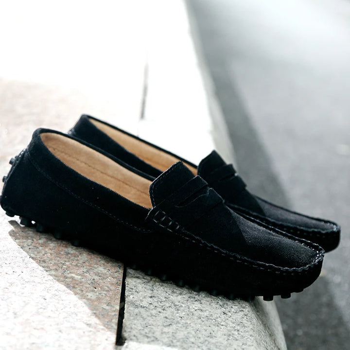 Handmade Suede Leather Men's Loafers