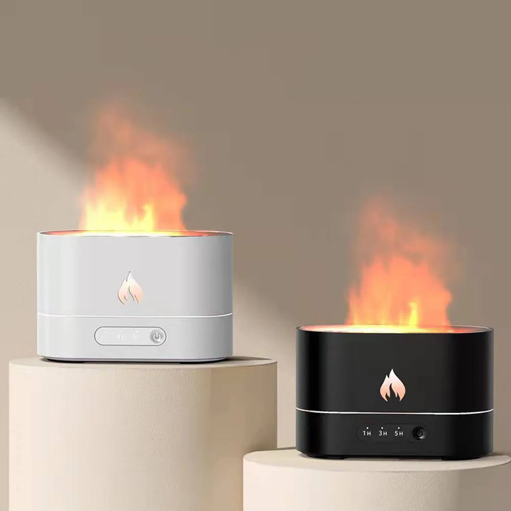 Transform Your Home with the Flame Air Humidifier and Essential Oil Aroma Diffuser - Perfect for Aromatherapy and Relaxation