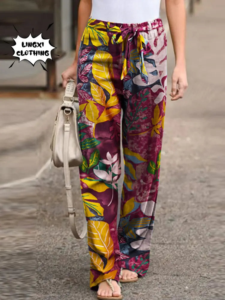 Summer Fashion Wide Leg Pants - Comfortable & Stylish!