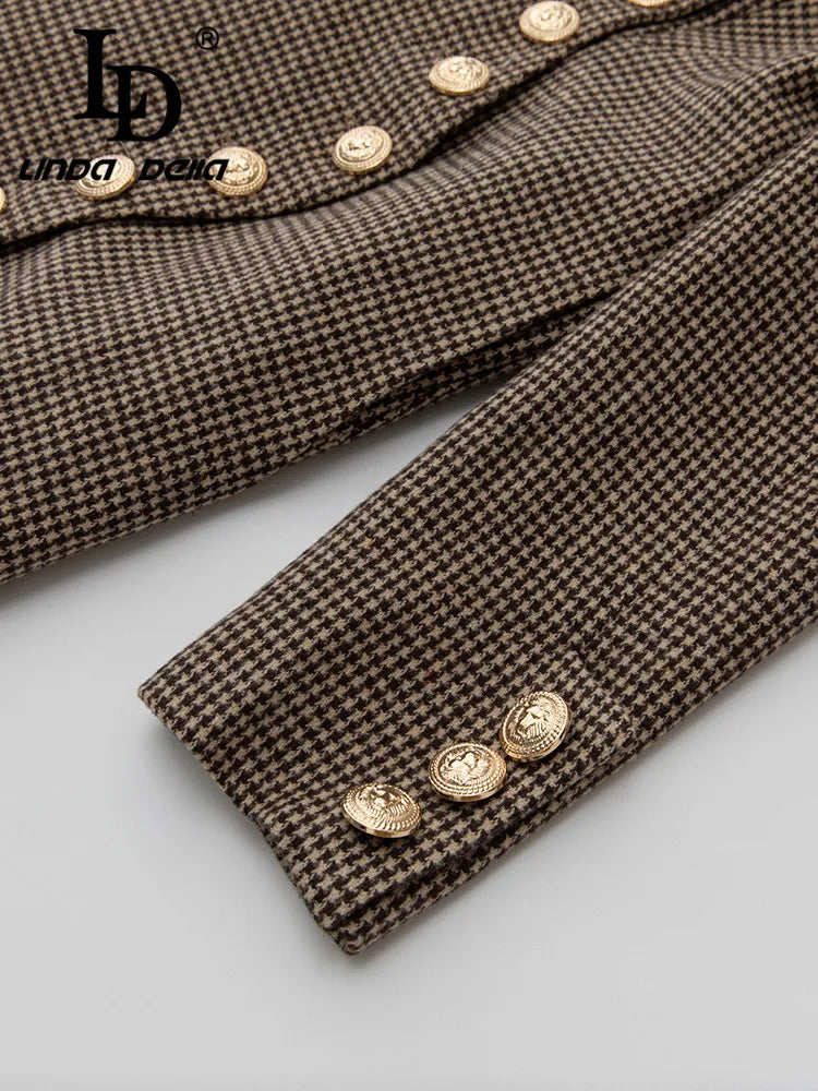 Stylish LD LINDA DELLA 2023 Winter Coat - Elegant Single-breasted Solid Color - Women's Sizes