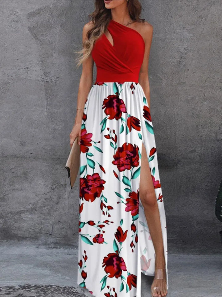 Sexy Sleeveless High Waist Dress - Women's Swing Dress