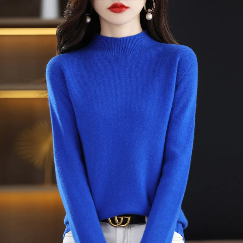 Warm Merino Wool Cashmere Sweater