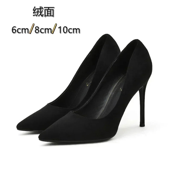 Stylish Blue Pointed Toe Pumps for Women - 6cm Thin Heels, Sizes 39-41