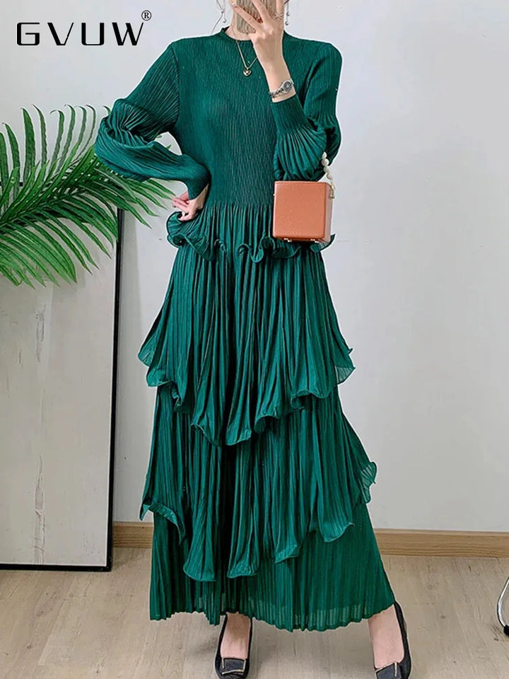 Chic Style Pleated Fungus Dress