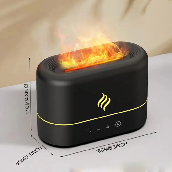 Transform Your Space with Our Portable Fire Flame Humidifier - USB Powered!