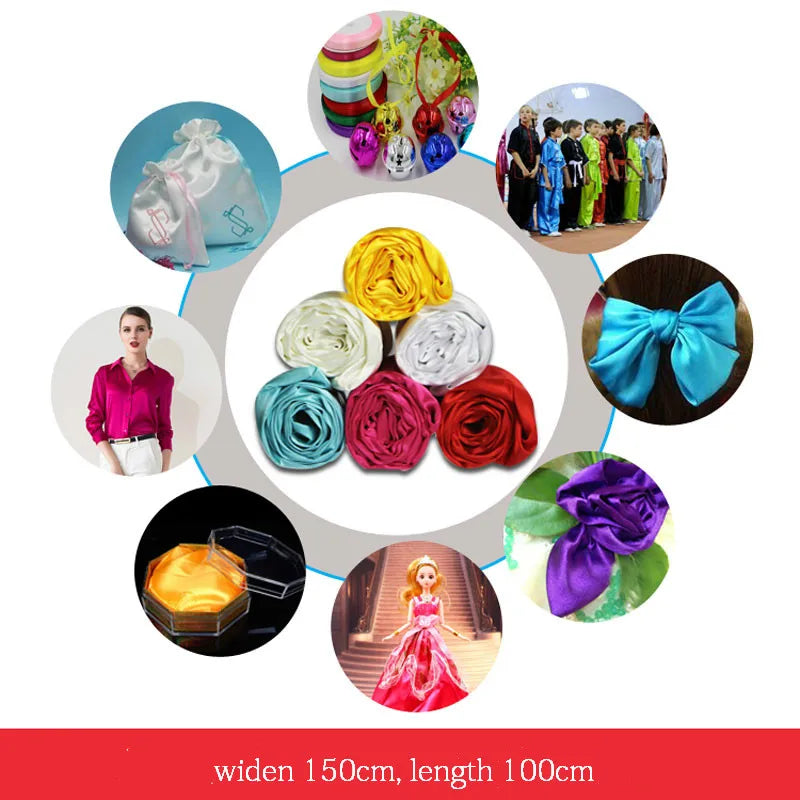JuwenSilk Satin Fabric - 16 Colors