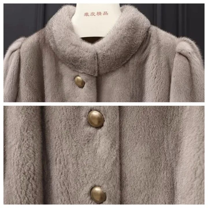 2023 New Fashion Coat 100% Real Copenhagen Mink Whole Fur Women Jacket Long  Natural Mink Fur  Thick Warm Female Mink Fur Jacket