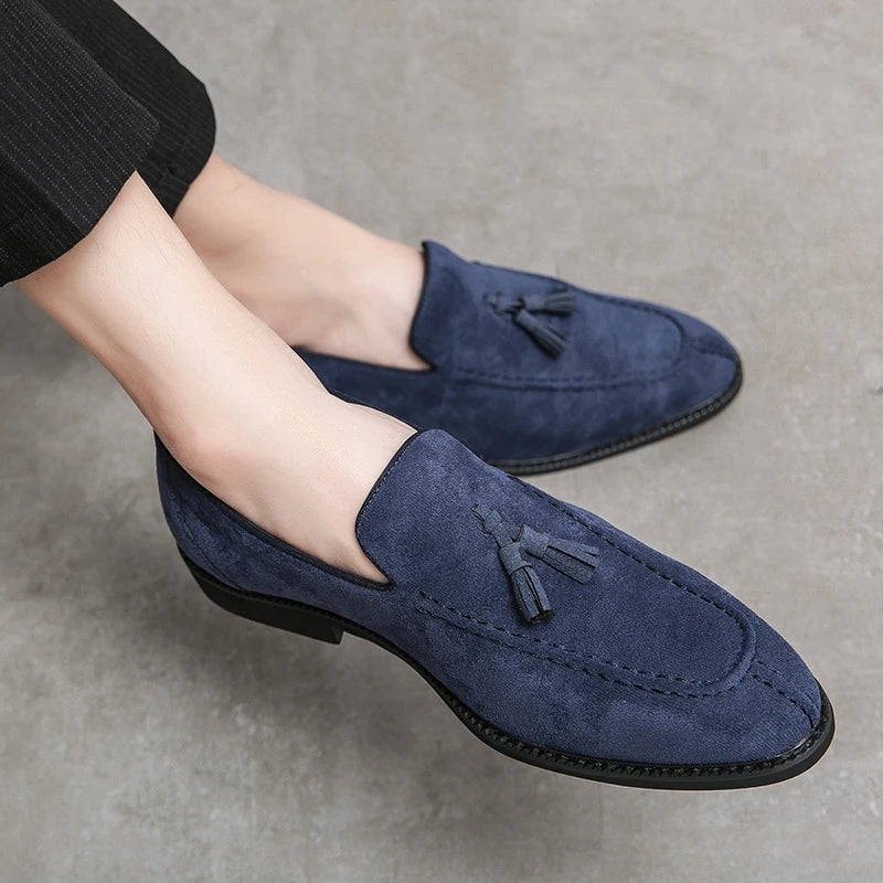 Vintage Suede Men's Loafers