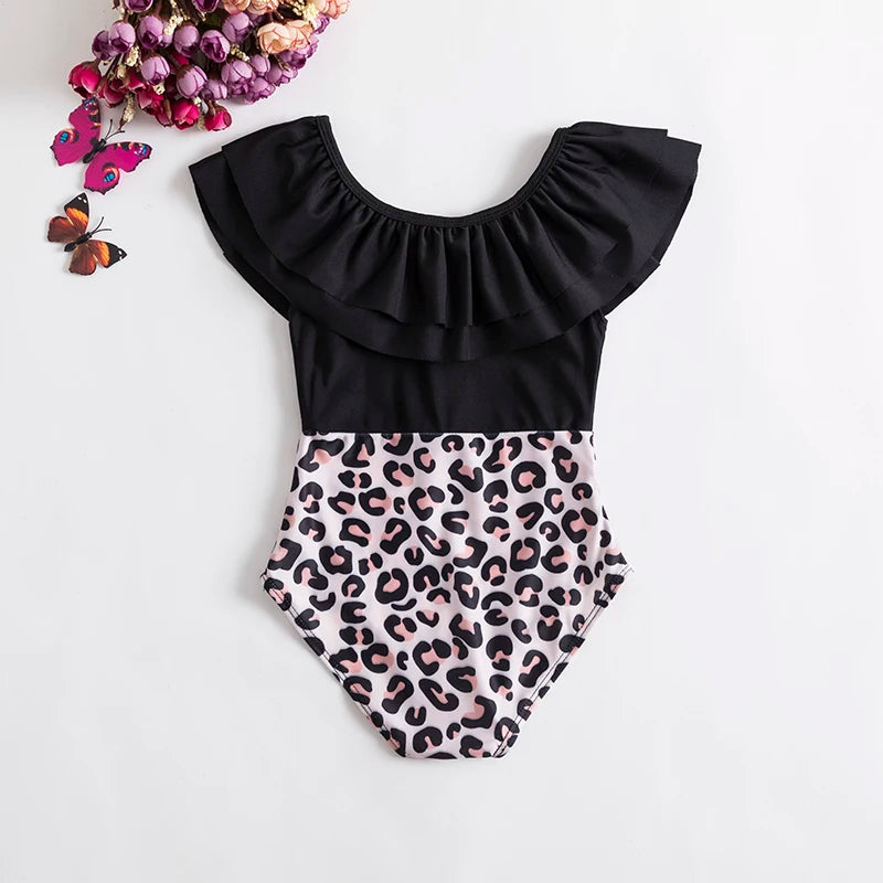 Summer Baby Swimsuit for 1-5 Yrs Printing One-piece Girl Beach Swimwear Toddler Kids Bathing Swimming Suit Infant Clothes Outfit