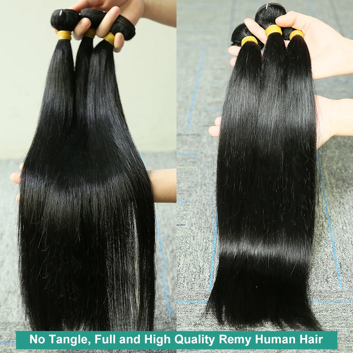 Brazilian Bone Straight Human Hair Bundles